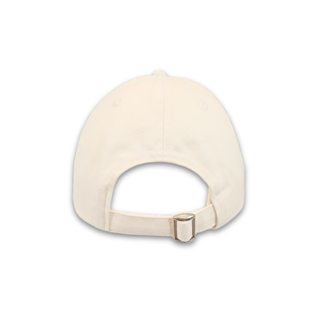 Disney Minnie Mouse Dad Hat, Chenille Patch Adjustable Unisex Baseball Cap, Off White, One Size