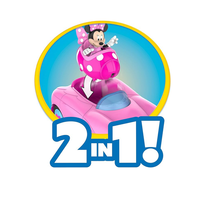 Disney Junior Minnie Mouse, Pink Toy Car for Ages 3 Up