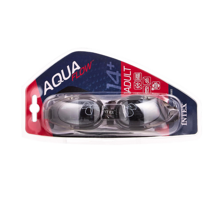 Intex Water Pro Adjustable Swimming Pool Sport Goggles Clear