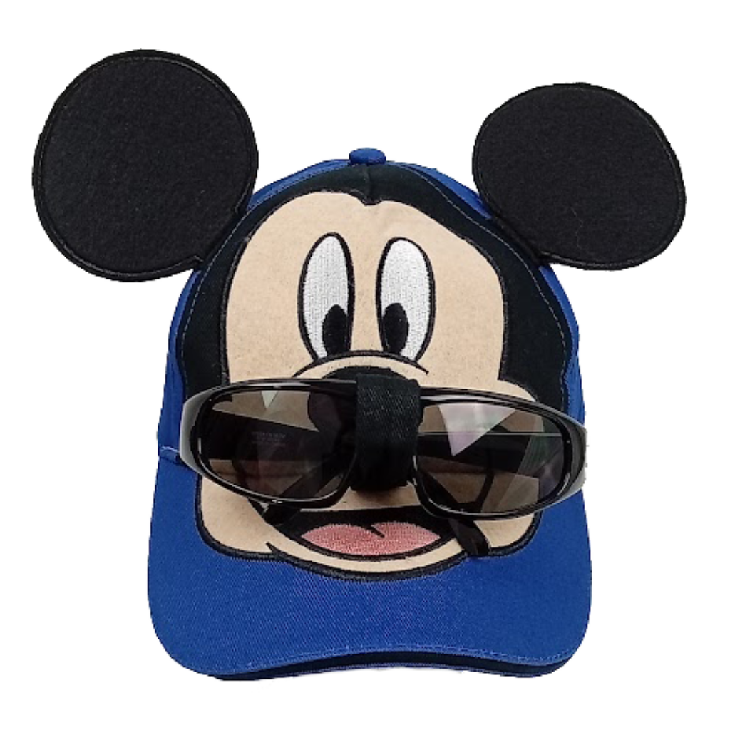 Mickey Mouse kids Blue Baseball cap with Removable Sunglasses