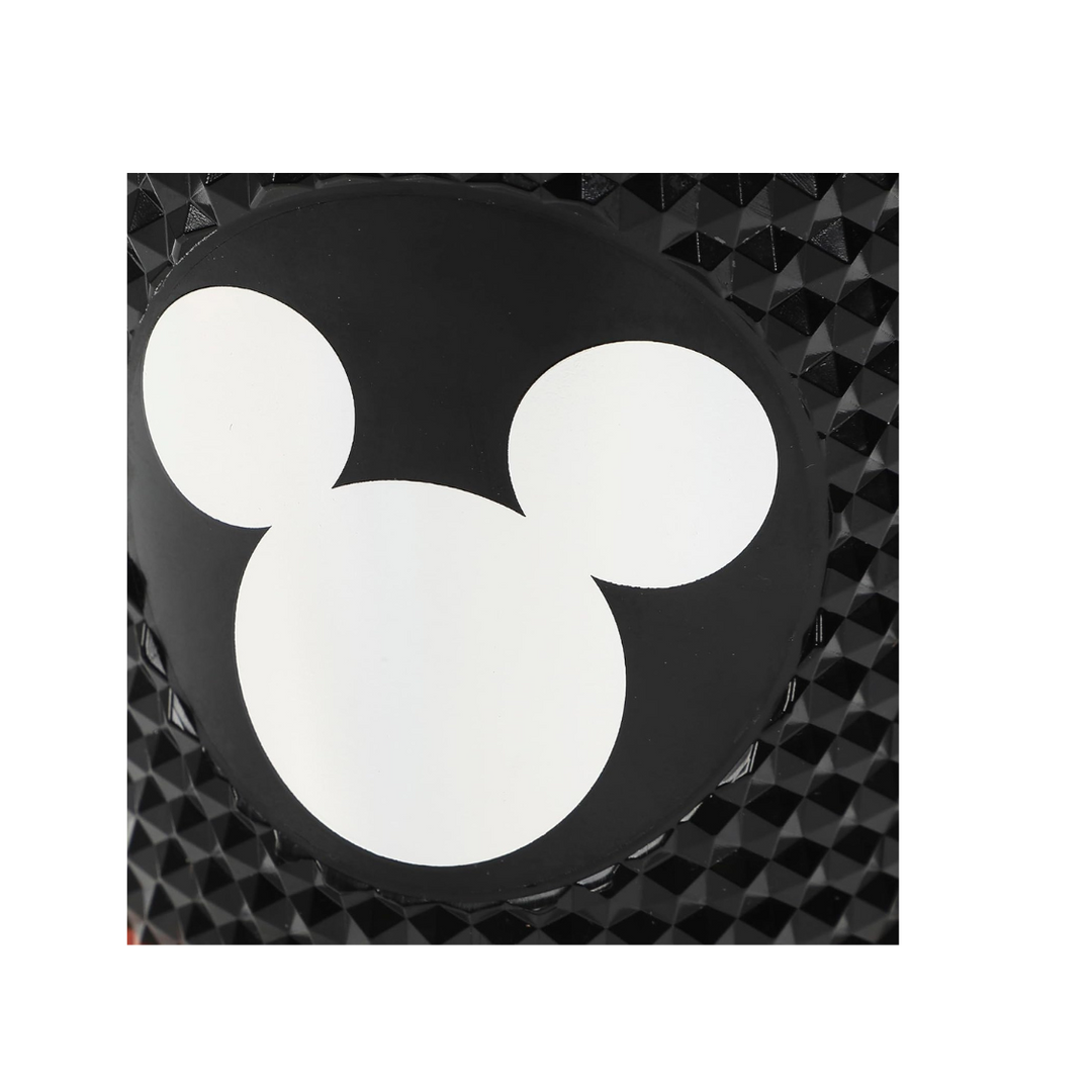 Disney Mickey Mouse Metallic Mickey Ears Logo Red & Black 16 Oz Spiked Acrylic Cup