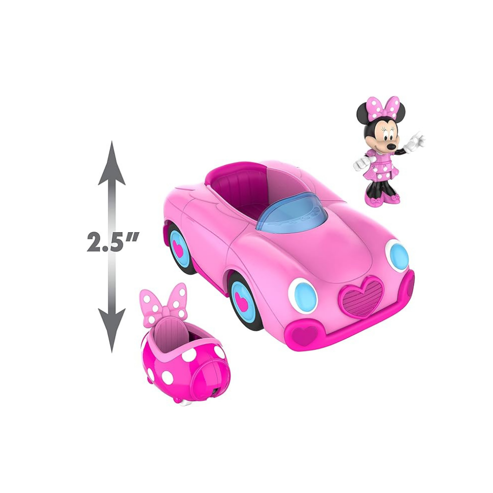 Disney Junior Minnie Mouse, Pink Toy Car for Ages 3 Up