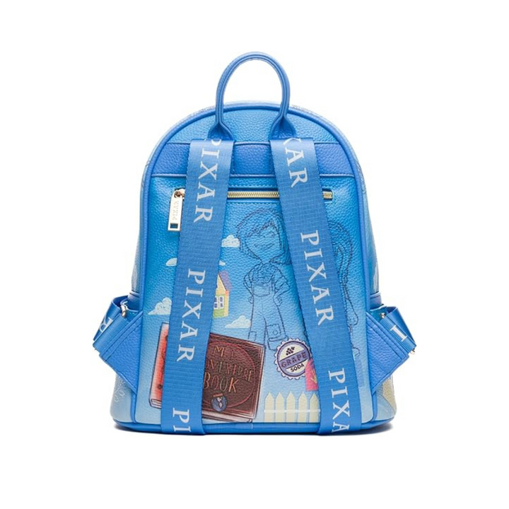 Disney Pixar UP Carl and Ellie 11" Vegan Leather Mini Backpack