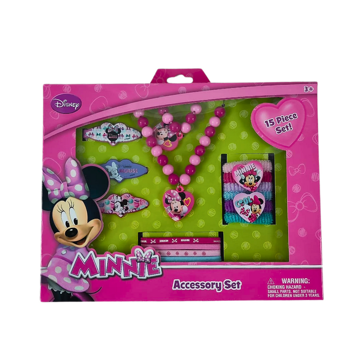 Disney Minnie "Boutique" 15 Piece Accessory Box Set with Jewelry