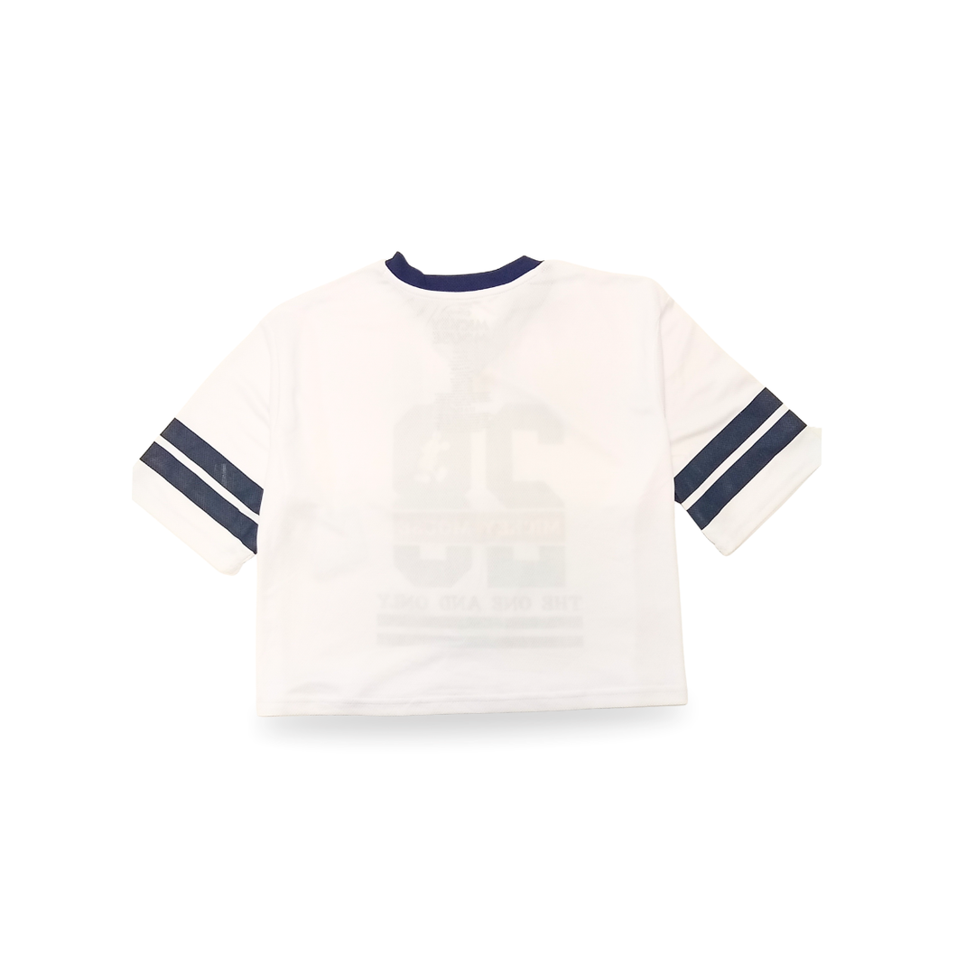 Disney Graphic Cropped T-Shirt, Casual Short Sleeve Cotton Top for Women