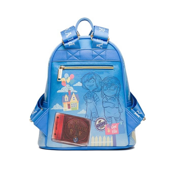 Disney Pixar UP Carl and Ellie 11" Vegan Leather Mini Backpack