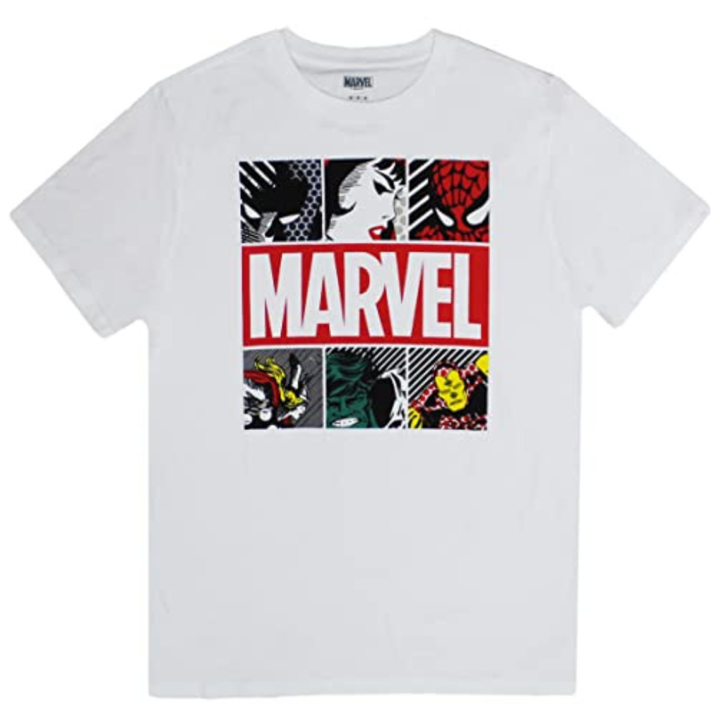 Marvel Pop Faces Adult Tee