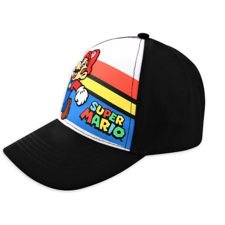 Nintendo Little Boy's Super Mario Baseball Cap, Black, Age 4-7