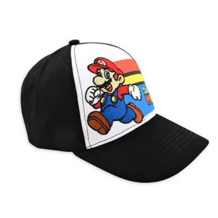 Nintendo Little Boy's Super Mario Baseball Cap, Black, Age 4-7