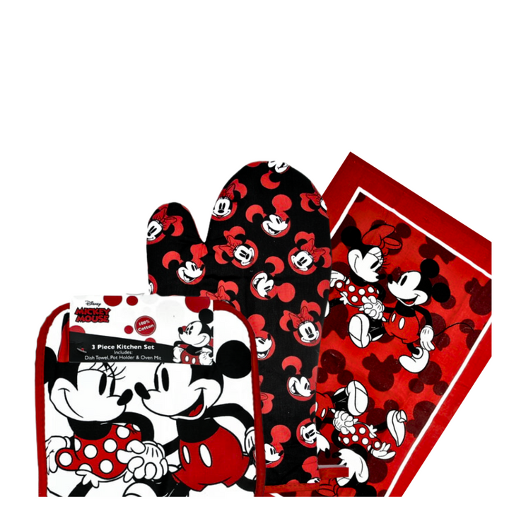 Mickey and Minnie Mouse Stare 3pc Kitchen Towel