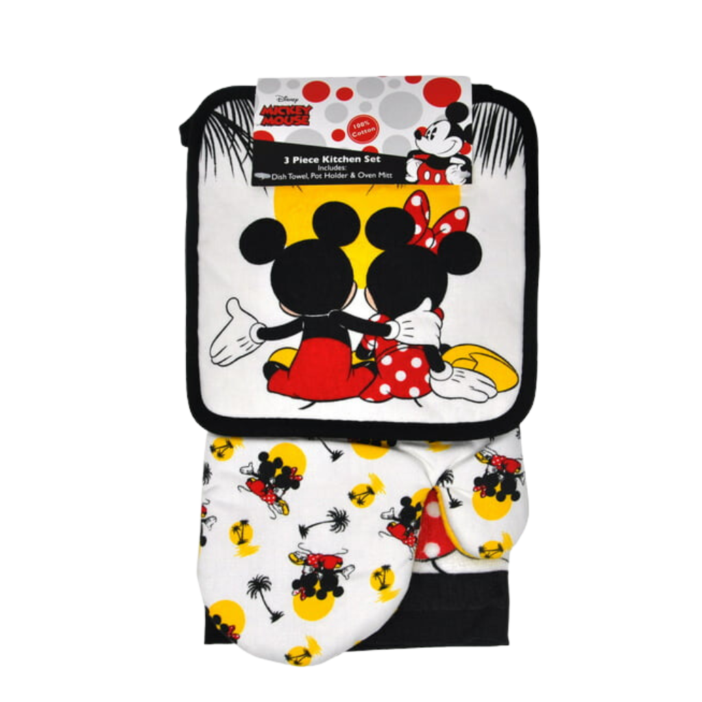 Disney Sunset Design Mickey and Minnie Mouse Kitchen Towel Set
