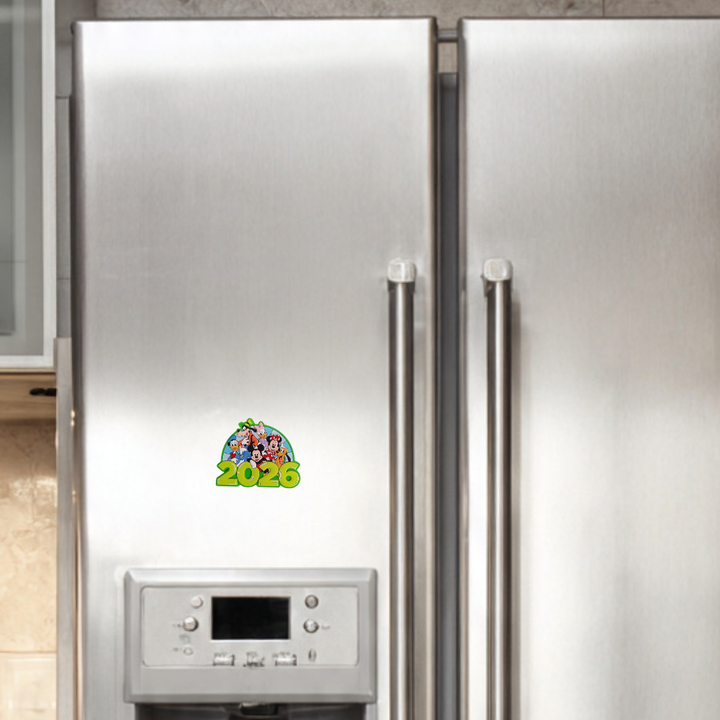 2026 Mickey & Gang Soft Magnet, Disney Souvenir Fridge Magnet 3x3