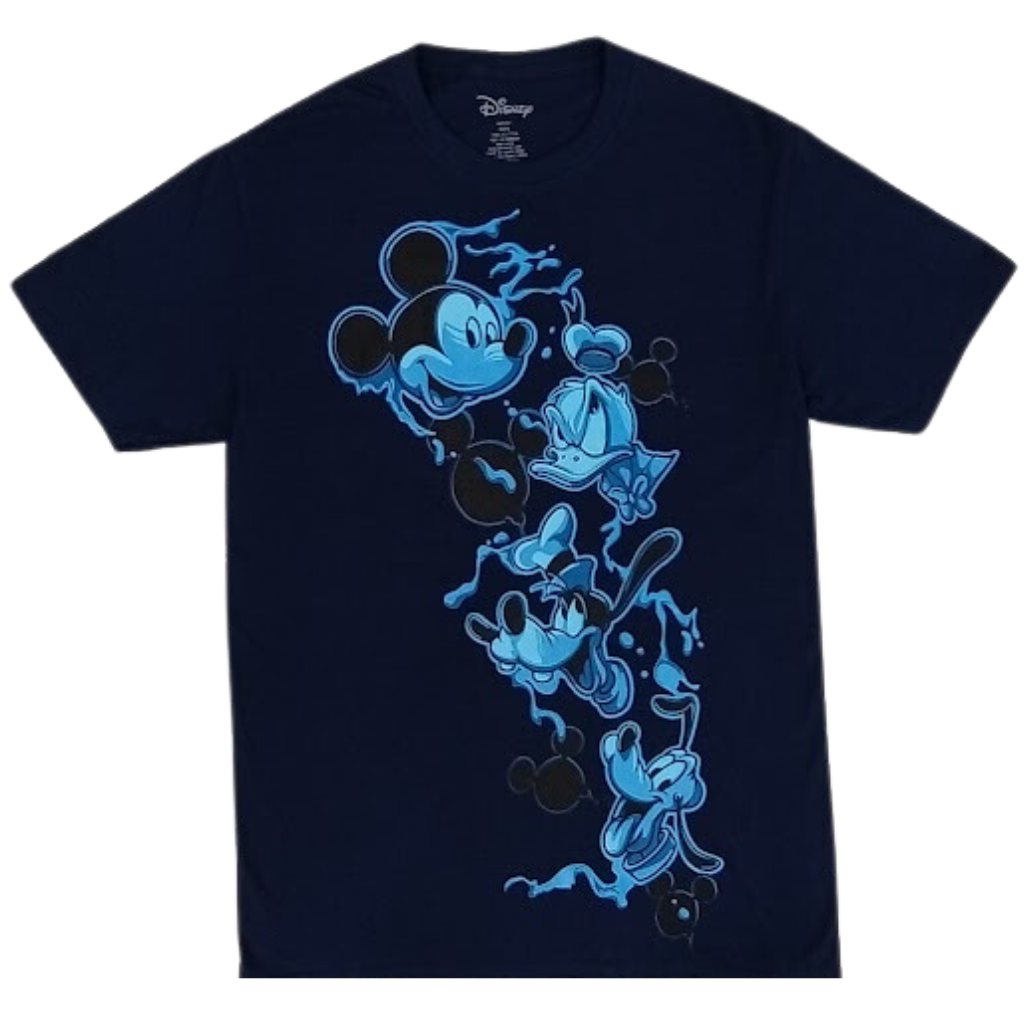 Disney Fab 4 Flow T-Shirt Small Blue