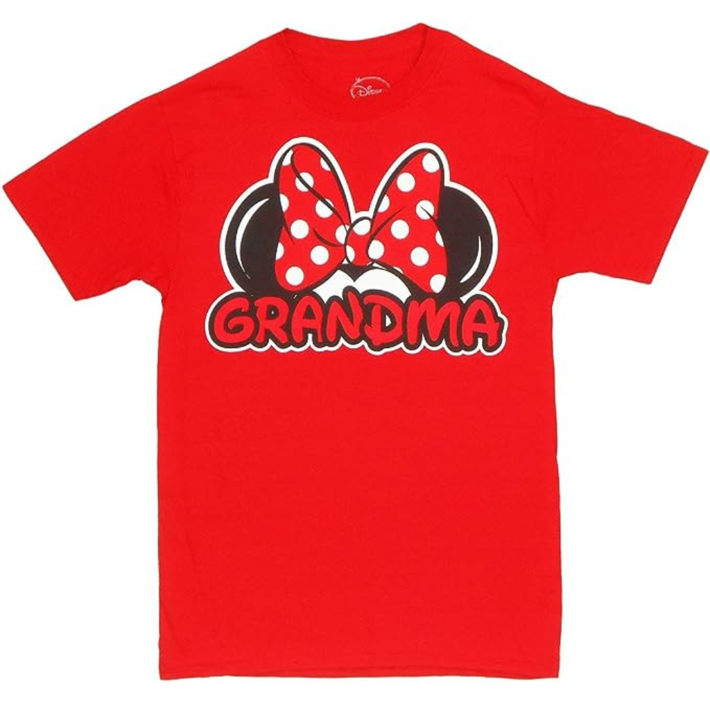 Disney Adults Minnie Mouse “Grandma” Fan T-Shirt