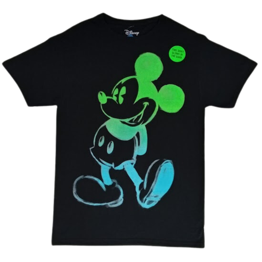 Disney Mickey Mouse Boys Glow T Shirt (Adult)