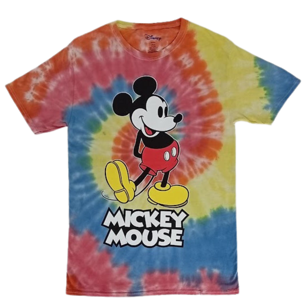 Disney Mickey Mouse Spiraled Tie-Dye Adult T-Shirt