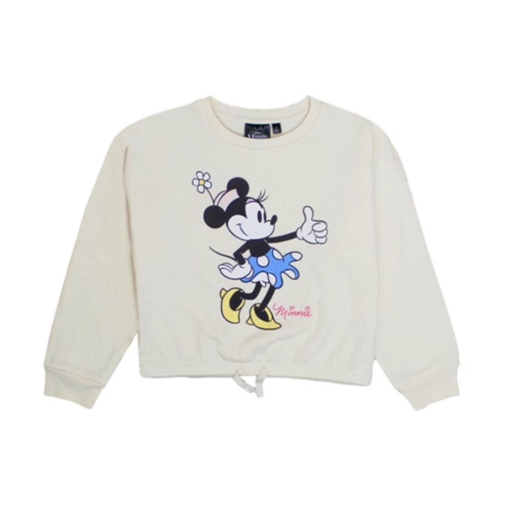 Disney Minnie Mouse Thumbs Up Cropped Girls Fleece