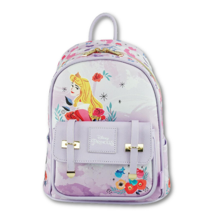 Disney Sleeping Beauty 11" Vegan Leather Mini Backpack