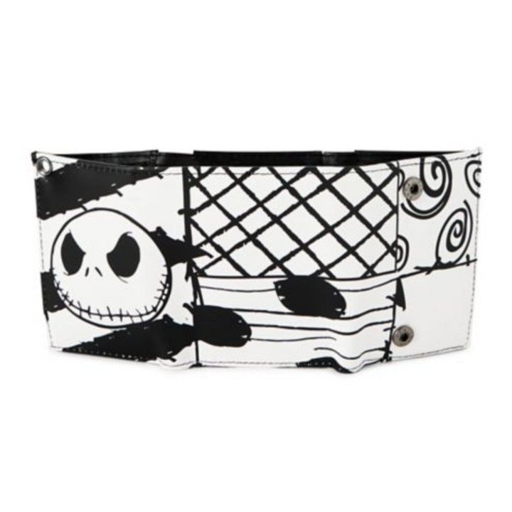 Black and White Jack Skellington Chain Wallet - The Nightmare Before Christmas