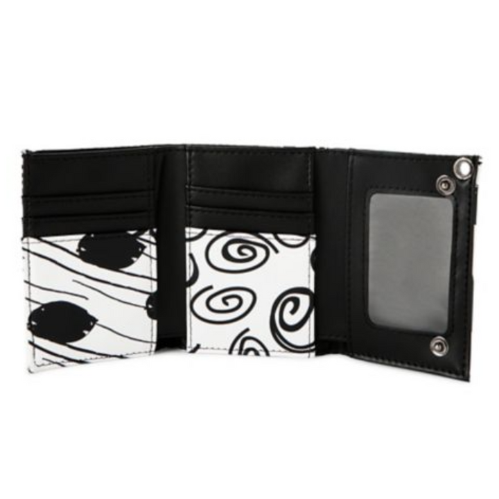 Black and White Jack Skellington Chain Wallet - The Nightmare Before Christmas