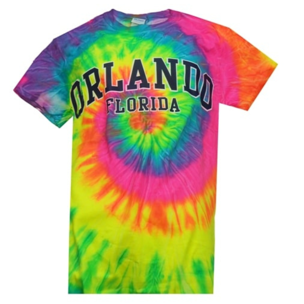 Orlando Florida Tie Dye Short Sleeve Adults Unisex T-Shirt