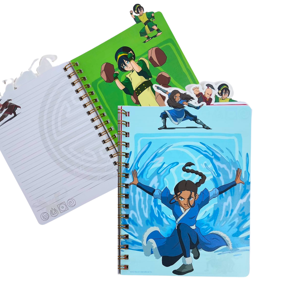 Avatar The Last Airbender with Character Tabs - Spiral Journal Notebook